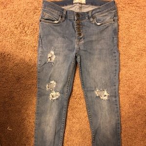 Free People ripped jeans
